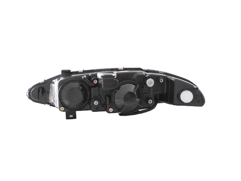 Anzo 1997-1999 Mitsubishi Eclipse Projector Headlights w/ Halo Black G2 121377 Photo - Unmounted