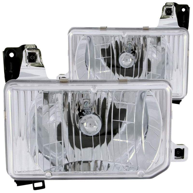 Anzo 1988-1989 Nissan Hardbody Crystal Headlights Chrome 111050 Photo - Primary