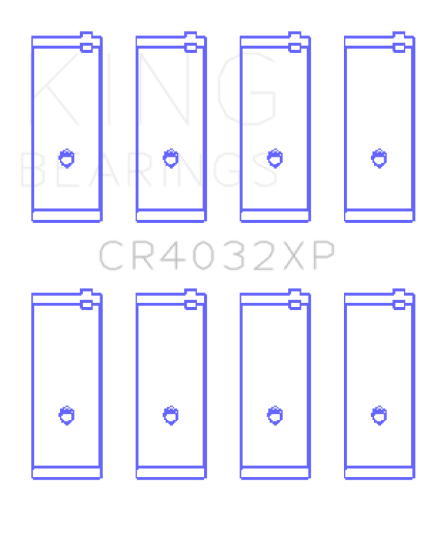 King Engine Bearings King Toyota 4AGE 4AGZE 16V 1.6L (Size STDX) Performance Rod Bearing Set CR4032XPSTDX CR4032XPSTDX Photo - Primary