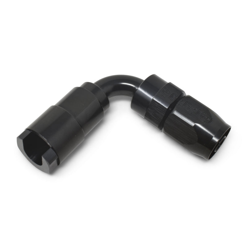Russell 90° EFI SAE Female Quick-Disconnect Hose Ends (Black Finish) 611223 Photo - out of package