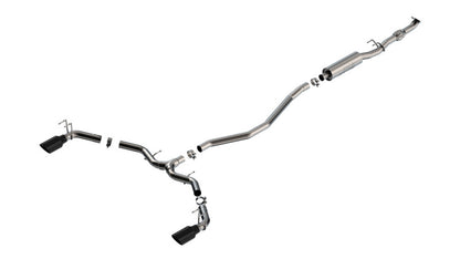 Borla 2023 Integra/22-23 Civic Si 1.5L 4 CYL. MT FWD 4DR 2.50in S-Type Catback Exhaust Black Chrome 140922BC 140922BC Photo - Primary