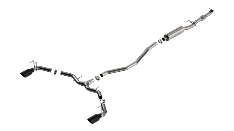 Borla 2023 Integra/22-23 Civic Si 1.5L 4 CYL. MT FWD 4DR 2.50in S-Type Catback Exhaust Black Chrome 140922BC 140922BC Photo - Primary