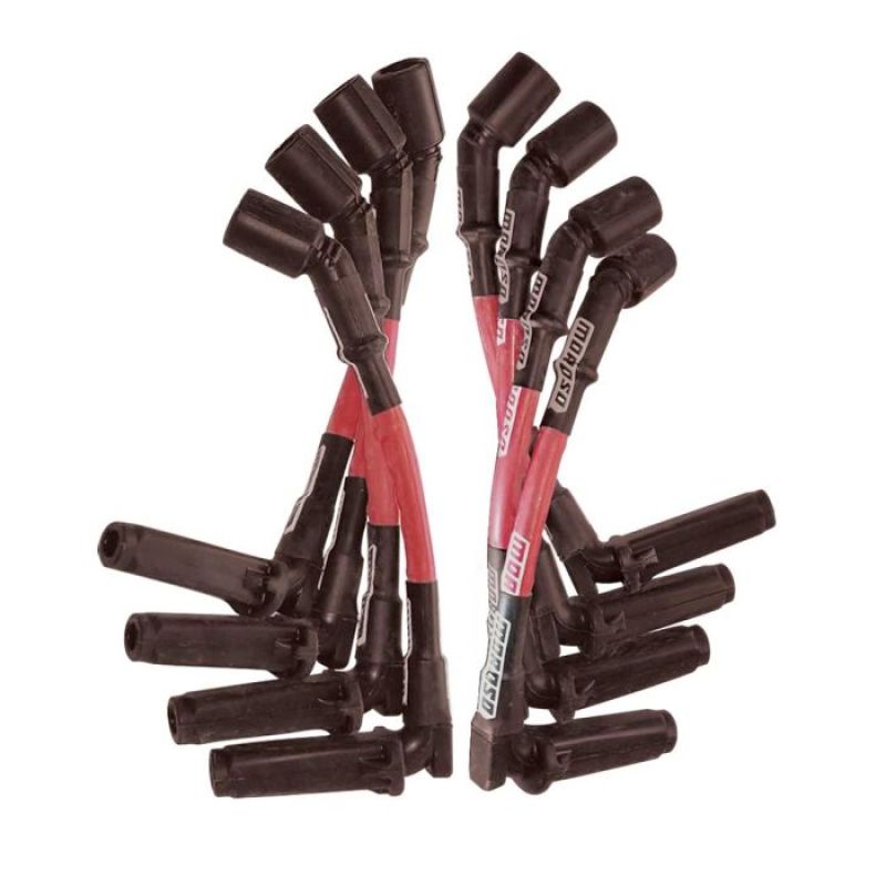 Moroso 9.75in Long Coil On Plug Sleeved Ultra Spark Plug Wire Set - Red 52532 52532 User 1