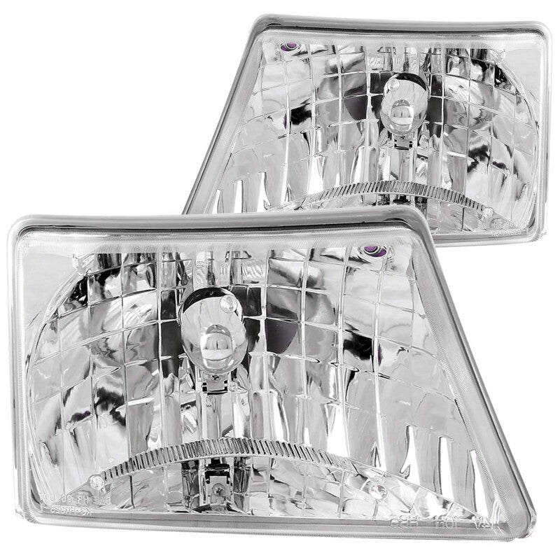 Anzo 1998-2000 Ford Ranger Crystal Headlights Chrome 111037 Photo - Primary