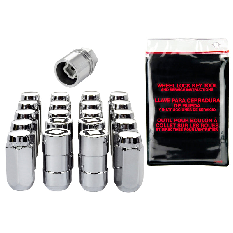McGard 5 Lug Hex Install Kit w/Locks (Cone Seat Nut) 9/16-18 / 7/8 Hex / 1.75in. Length - Chrome 84508 84508 Photo - Primary