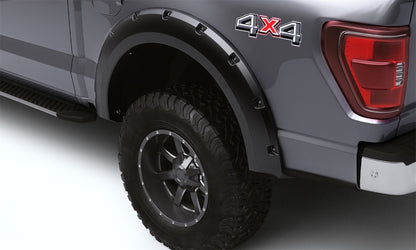 Bushwacker 17-21 Ford F-250 Super Duty Forge Style Flares 4pc - Black 28129-08 28129-08 Photo - Mounted