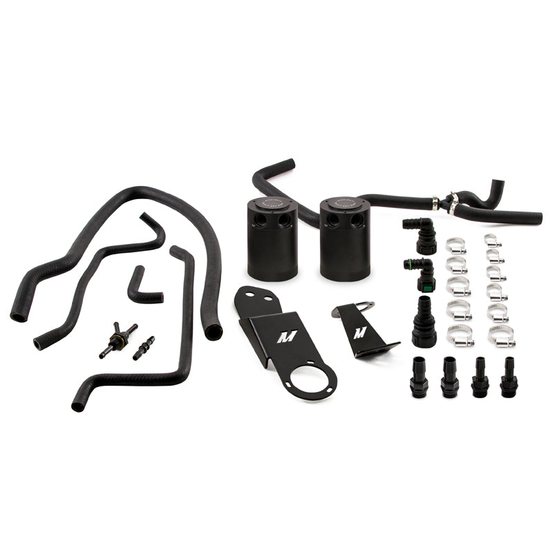 Mishimoto 2013+ Cadillac ATS 2.0T Baffled Oil Catch Can Kit - Black MMBCC-ATS4-13SBE Photo - Primary