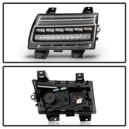 Spyder Jeep Wrangler 2018-2019 ( LED Model Only) LED Front Bumper Lights - Sequential Signal - Black 5086808 5086808 Photo - Unmounted