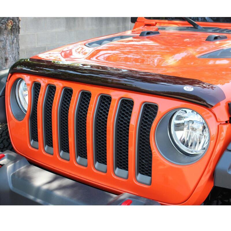 Westin 2018 Jeep Wrangler JL Wade Platinum Bug Shield - Smoke 72-90152 72-90152 Photo - Mounted