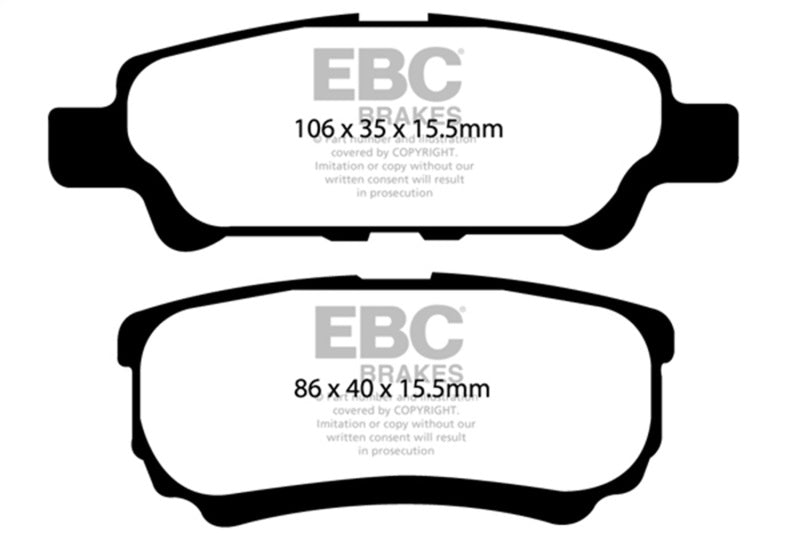 EBC Disc Brake Pad Set UD1037 Photo - Primary