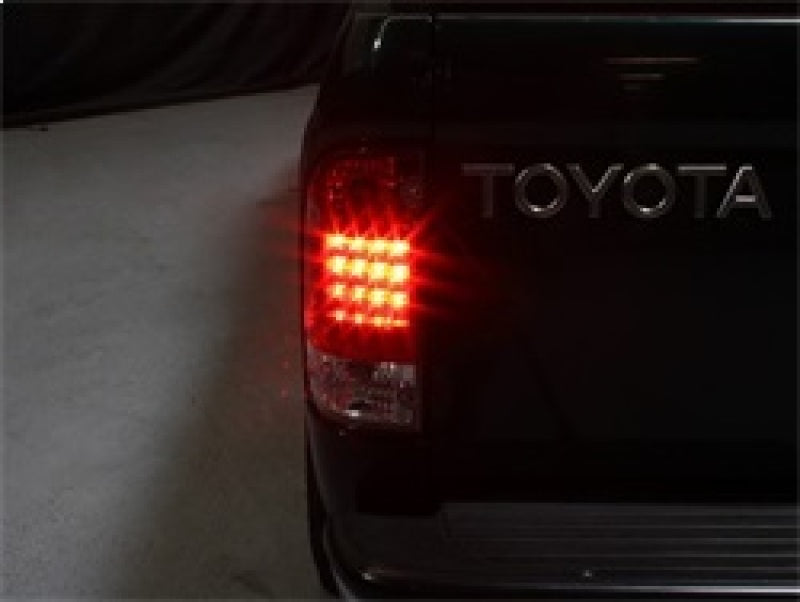 Spyder Toyota Tacoma 95-00 LED Tail Lights Red Clear ALT-YD-TT95-LED-RC 5008022 5008022 Photo - Mounted