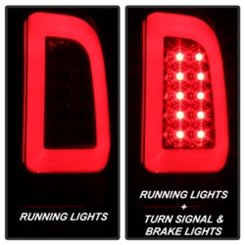 Spyder 97-03 Ford F150 Stylsd. F250 V3 Light Bar LED Tail Lights - Red/Clr ALT-YD-FF15097V3-LBLED-RC 5084453 5084453 Photo - Primary