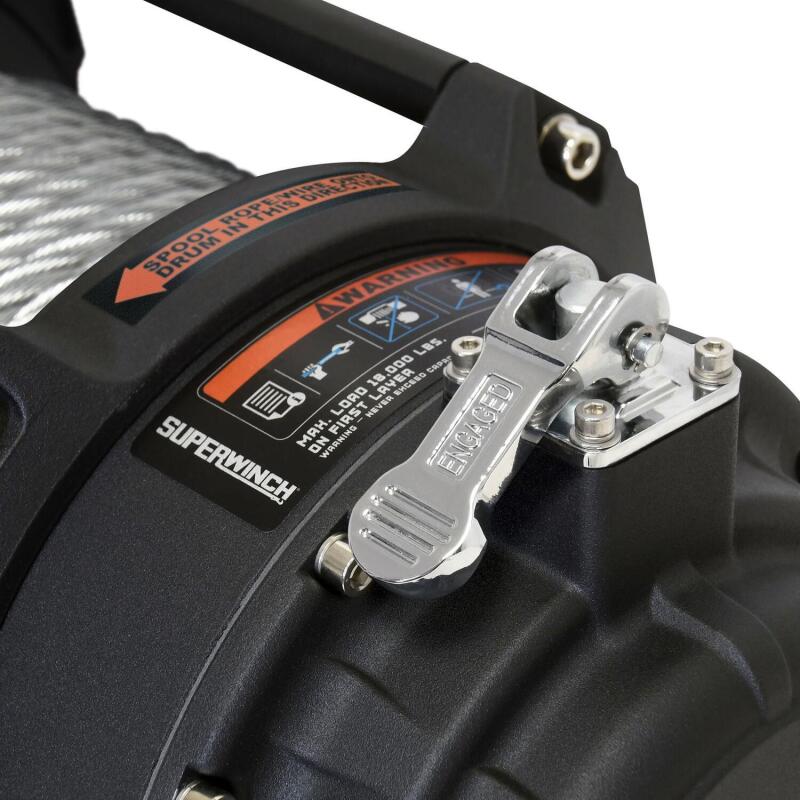 Superwinch 18000 LBS 12V DC Wire Rope Tiger Shark Winch 1518000 1518000 Photo - Close Up