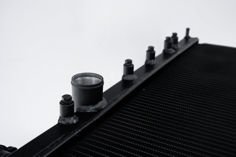 CSF 02-07 Subaru WRX/STI Radiator - Black Finish 3076B 3076B Photo - Close Up