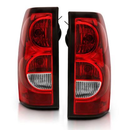 ANZO 2004-2007 Chevy Silverado Taillight Red/Clear Lens w/Black Trim (OE Replacement) 311302 311302 Photo - Unmounted