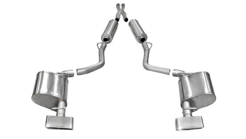 Corsa Performance 11-13 Dodge Challenger R/T 5.7L V8 Polished Xtreme Cat-Back Exhaust 14529 Photo - Primary
