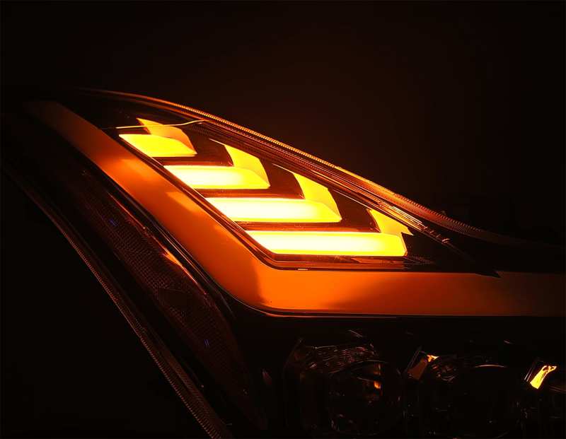 AlphaRex 08-13 Infiniti G37 NOVA LED Projector Headlights Plank Style Design Gloss Black 881982 881982 User 2