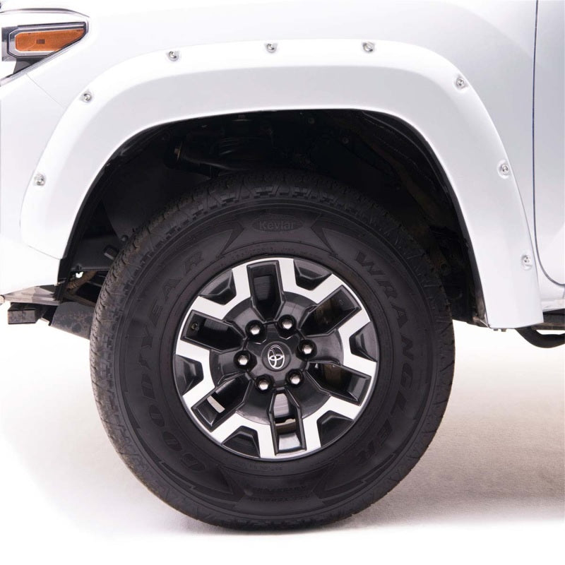 EGR 16+ Nissan Titan XD Bolt-On Look Color Match Fender Flares - Set - Blizzard 795904-QAK 795904-QAK Photo - lifestyle view