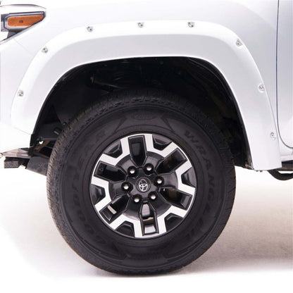 EGR 16+ Nissan Titan XD Bolt-On Look Color Match Fender Flares - Set - Blizzard 795904-QAK 795904-QAK Photo - lifestyle view