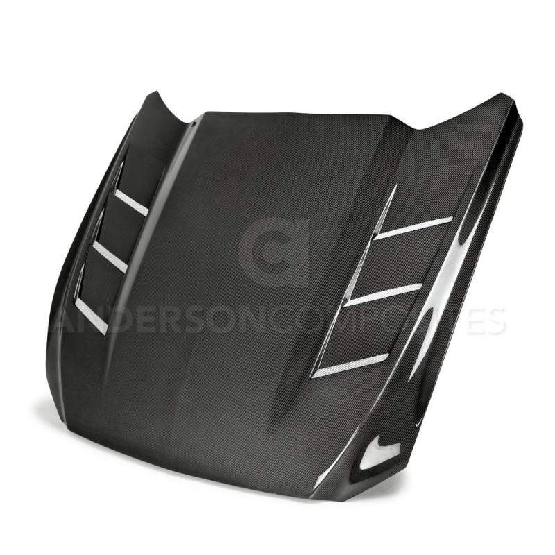 Anderson Composites 15-17 Ford Mustang Heat Extractor Double Sided Hood AC-HD15FDMU-SA-DS AC-HD15FDMU-SA-DS Photo - Primary