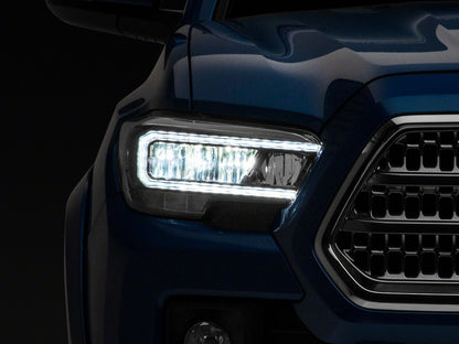 Raxiom 16-23 Toyota Tacoma w/ Factory Halogen DRL LED Headlights- Blk Housing (Clear Lens) TT8291 TT8291 Photo - Primary