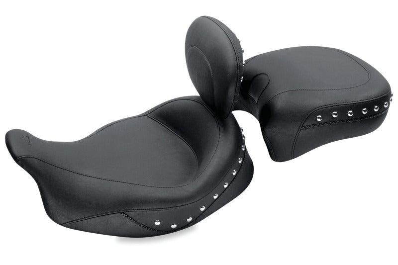 Mustang Motorcycle Mustang 08-21 Harley Electra Glide Std,Rd Glide,Rd King,Str Glide Touring Solo Seat w/Studs -Black 79447 79447 Photo - Primary