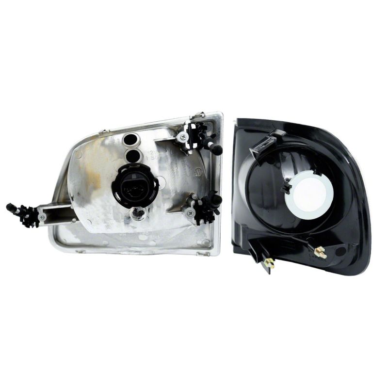 Raxiom 97-03 Ford F-150 G2 Euro Headlights w/ Parking Lights- Chrome Housing (Clear Lens) T542853 T542853 Photo - Close Up