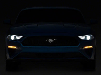 Raxiom 18-23 Ford Mustang GT EcoBoost LED Projector Headlights- Blk Housing (Clear Lens) 407614 407614 Photo - Close Up