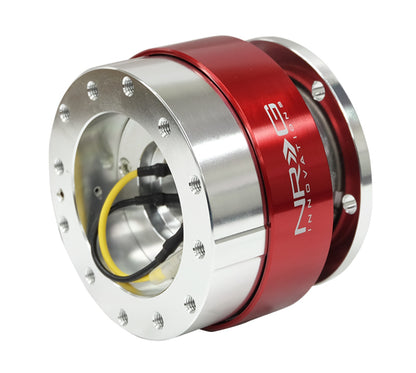 NRG Quick Release - Silver Body/Red Chrome Ring SRK-100RD Photo - Primary