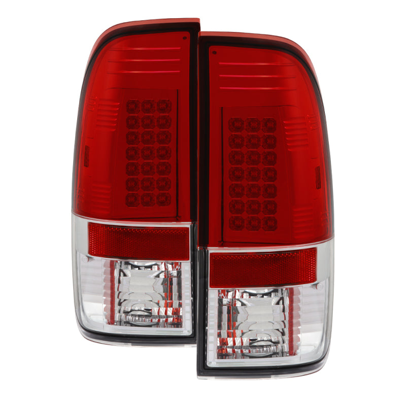 Spyder Ford F150 side 97-03/F250/350 Duty 99-07 LED Tail Lights Red Clear ALT-YD-FF15097-LED-RC 5003485 5003485 Photo - Primary