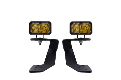 Diode Dynamics 18-21 Subaru Crosstrek Stage Series 2in LED Ditch Light Kit - Yellow Pro Combo DD6565 DD6565 Photo - Primary