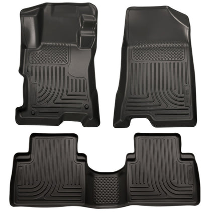 Husky Liners 08-12 Honda Accord (4DR) WeatherBeater Combo Black Floor Liners 98401 Photo - Primary
