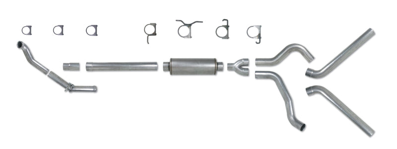 Diamond Eye Performance Diamond Eye KIT 4in TB DUAL AL: 94-97 FORD 7.3L F250/F350 PWRSTROKE NFS W/ CARB EQUIV STDS K4308A K4308A Photo - Primary