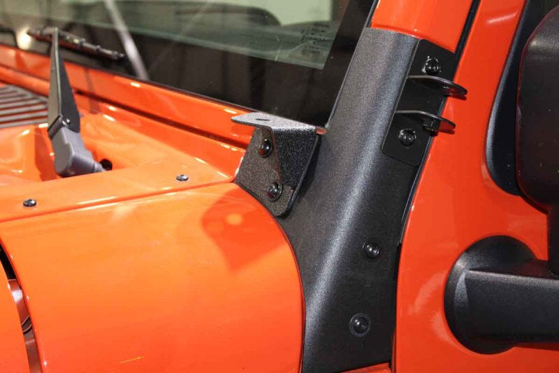Fishbone Offroad 07-18 Jeep Wrangler JK Windshield Light Bracket FB21015 FB21015 Photo - lifestyle view