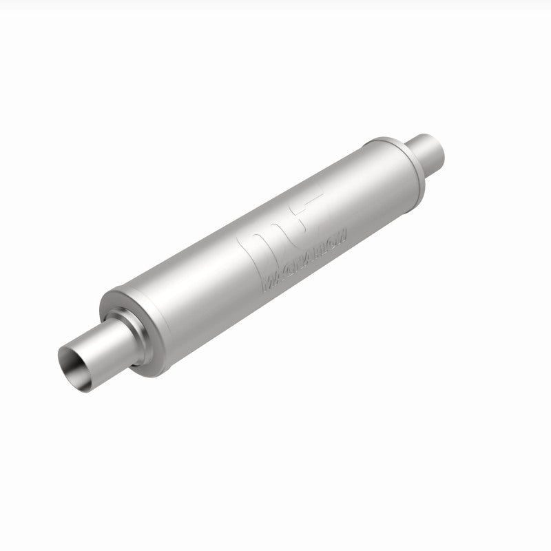 MagnaFlow 4" Round Center/Center Straight Through Performance Muffler 10424 360 Degree Image Set