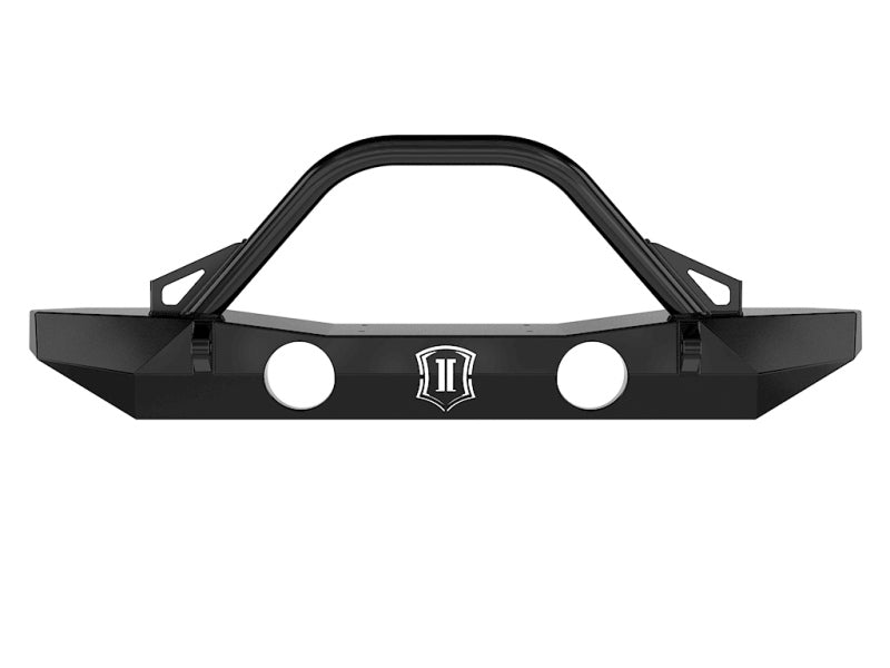 ICON 07-18 Jeep Wrangler JK Pro Series Mid Width Front Bumper w/Bar/Tabs 25235 25235 Photo - Unmounted