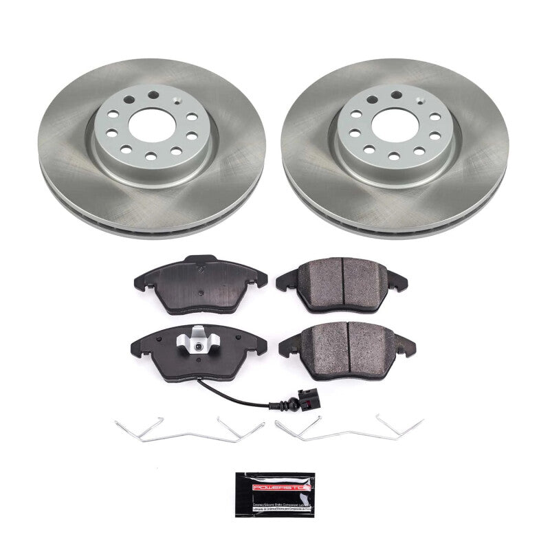 PowerStop Power Stop 06-10 Volkswagen Passat Front Semi-Coated Rotor Kit SC2259 SC2259 Photo - Primary