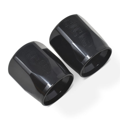 Russell Performance 2-Piece -6 AN Full Flow Swivel Hose End Sockets (Qty 2) - Polished and Black 615523 615523 Photo - out of package