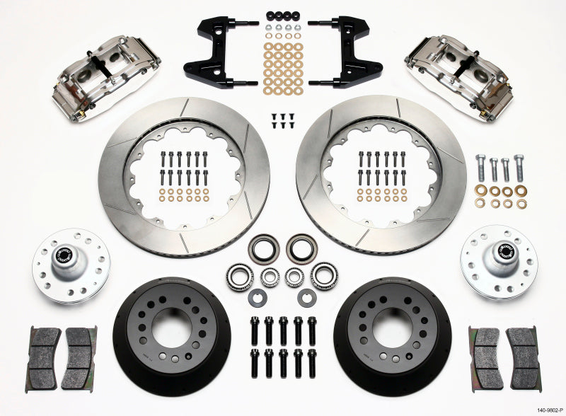 Wilwood Narrow Superlite 6R Front Hub Kit 14.00in Polished 74-80 Pinto/Mustang II Disc Spindle only 140-9802-P 140-9802-P Photo - Primary