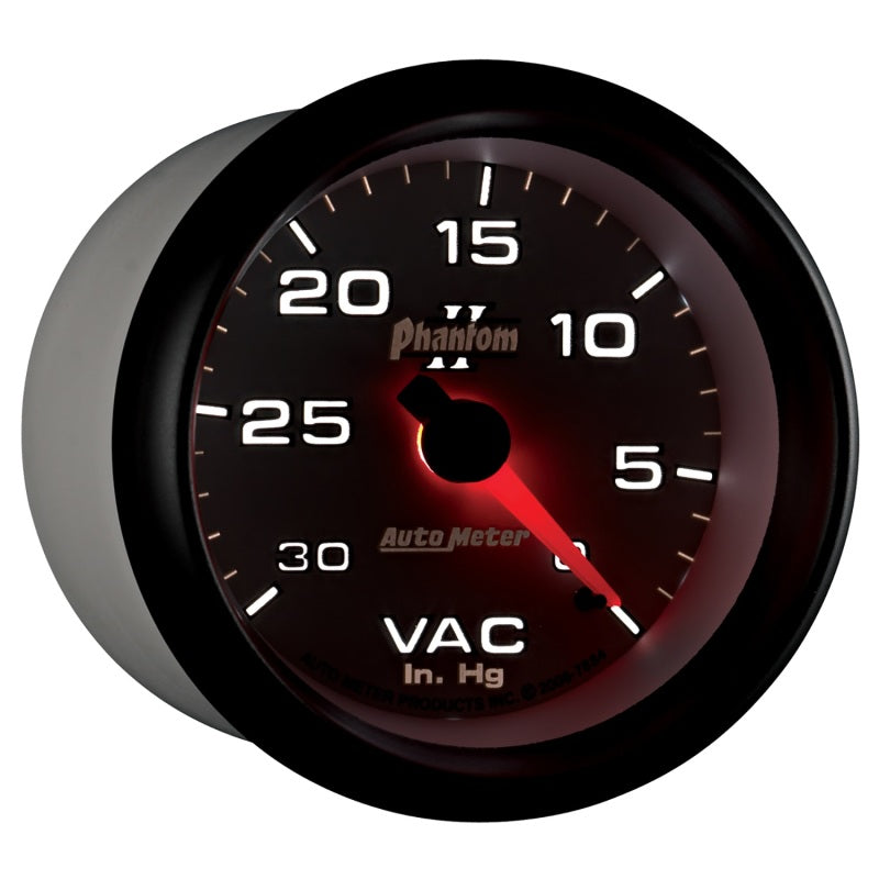 AutoMeter Gauge Vacuum 2-5/8in. 30Inhg Mechanical Phantom II 7884 7884 User 6