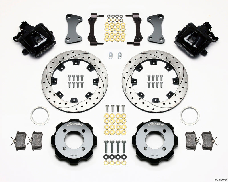 Wilwood Combination Parking Brake Rear Kit 11.75in Drilled 2011 Fiesta Rear 140-11900-D 140-11900-D Photo - Primary