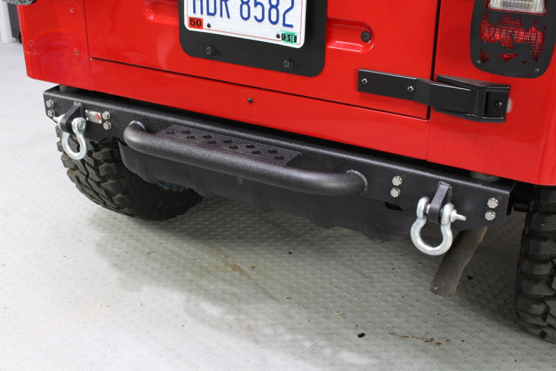 Fishbone Offroad 97-06 Jeep Wrangler TJ Rear Bumper W/Step Piranha Series FB22072 FB22072 Photo - lifestyle view