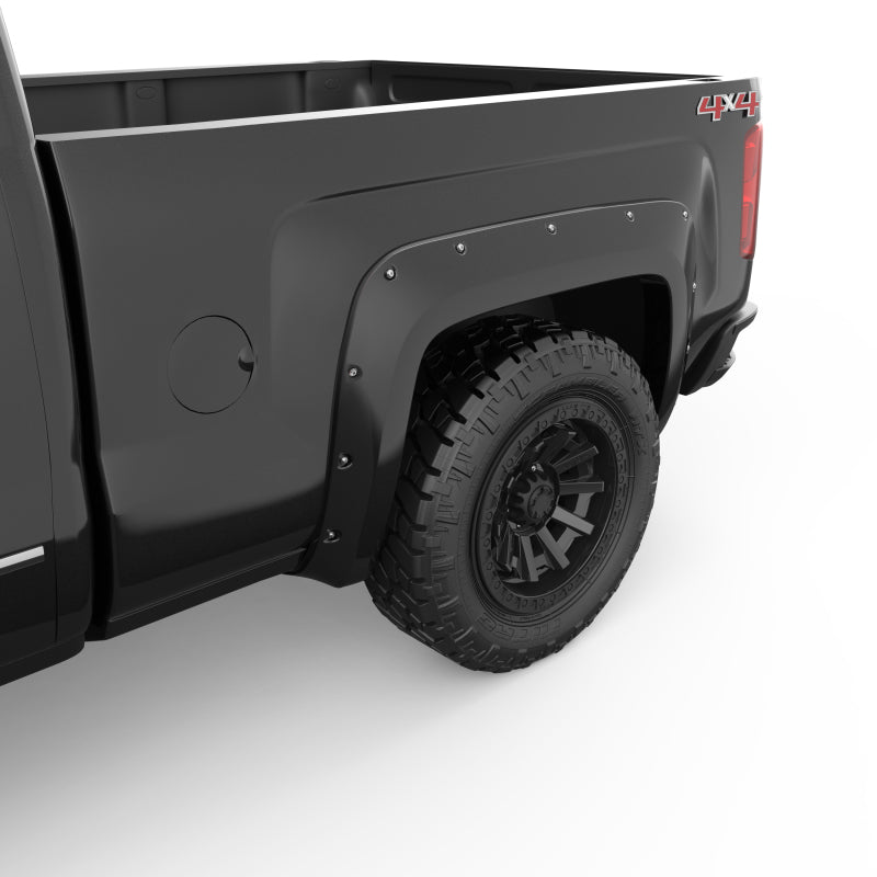 EGR 14+ Chev Silverado 6-8ft Bed Bolt-On Look Color Match Fender Flares - Set - Black 791574-GBA 791574-GBA User 2