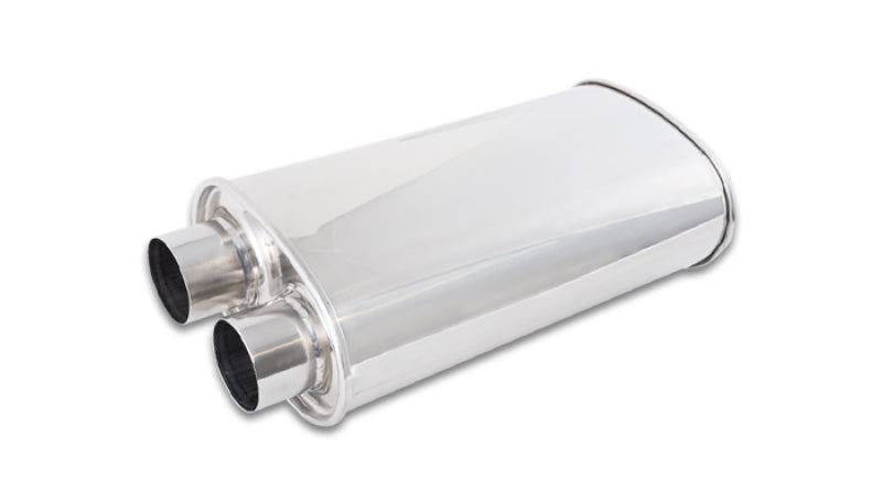 Vibrant Streetpower Oval Muffler 2.50in Inlet/Outlet (Same side) 1159 1159 Photo - Primary