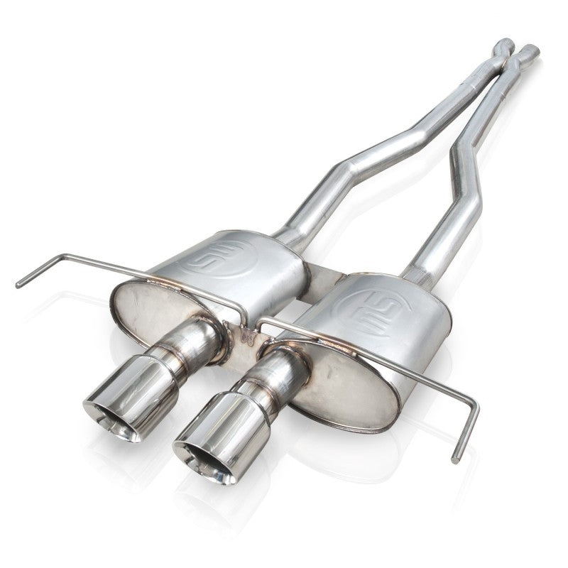 Stainless Works 2009-15 Cadillac CTS-V Coupe 3in Catback System X-Pipe Turbo Mufflers 4in Tips CTSV9CPCBLMF CTSV9CPCBLMF Photo - Primary