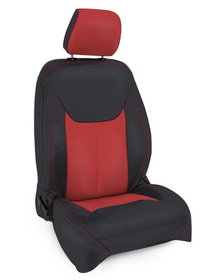 PRP Seats PRP 13-18 Jeep Wrangler JK Front Seat Covers/2 door or 4 door (Pair) - Black/Red B022-05 B022-05 Photo - Primary