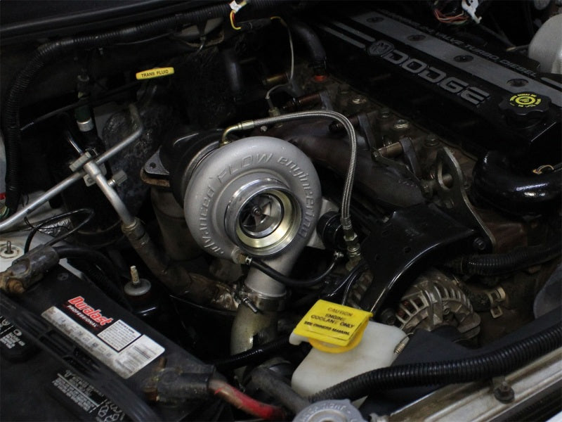 aFe BladeRunner Street Series Turbocharger w/ Exhaust Manifold Dodge Diese 46-60060-MB Photo - Mounted