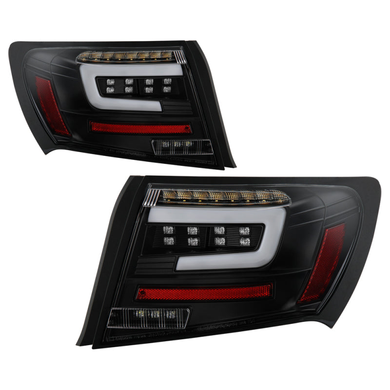 Spyder 08-11 Subaru Impreza WRX 4DR LED Tail Lights - Black ALT-YD-SI084D-LED-BK 5087966 5087966 Photo - Primary
