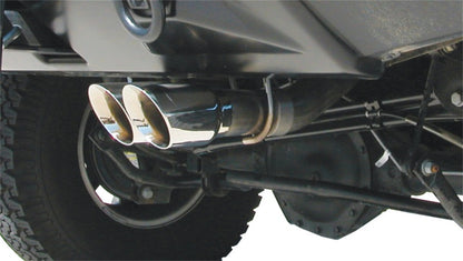 Corsa Performance 03-06 Hummer H2 6.0L V8 Polished Sport Cat-Back Exhaust 14216 Photo - Mounted
