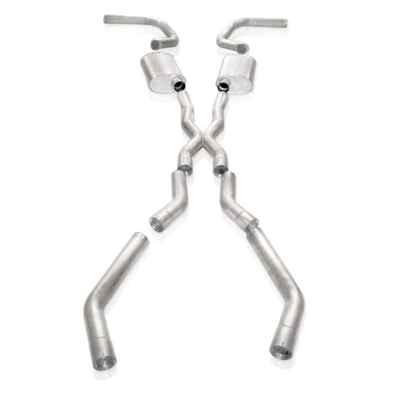Stainless Works Chevy Camaro 1967-69 Exhaust 3in Stainless with X-Pipe CA679LSD CA679LSD Photo - Primary
